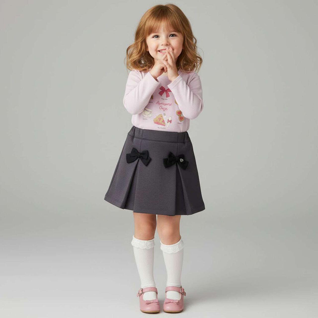 Sweets Motif Fleece Pullover,Navy, large image number 11