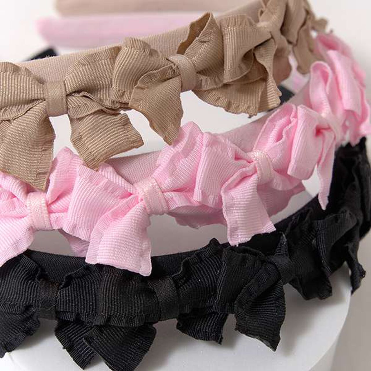 Ribbon Ribbon Headband,Black, large image number 4
