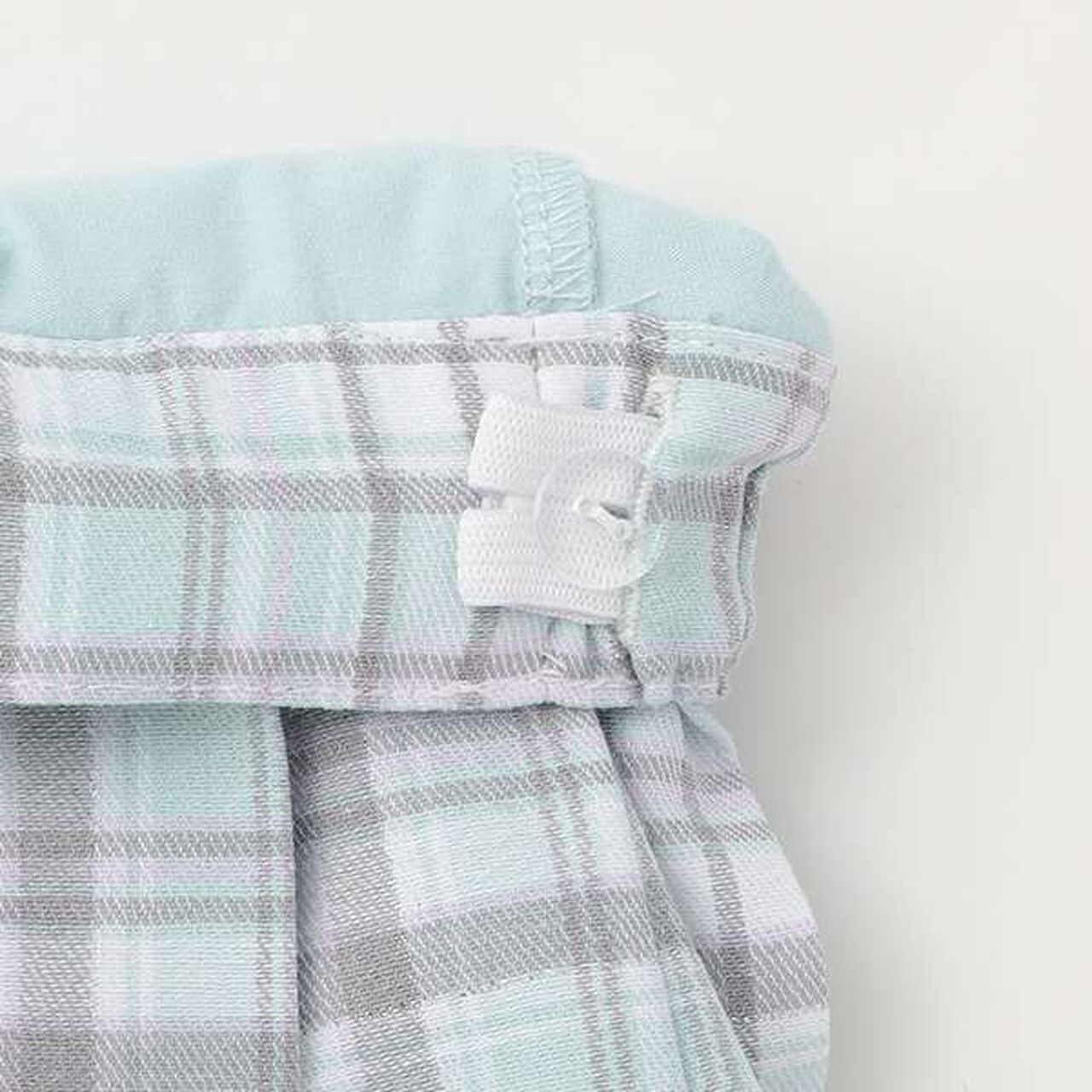 Check Pleated Skirt with Pocket,Mint, large image number 6