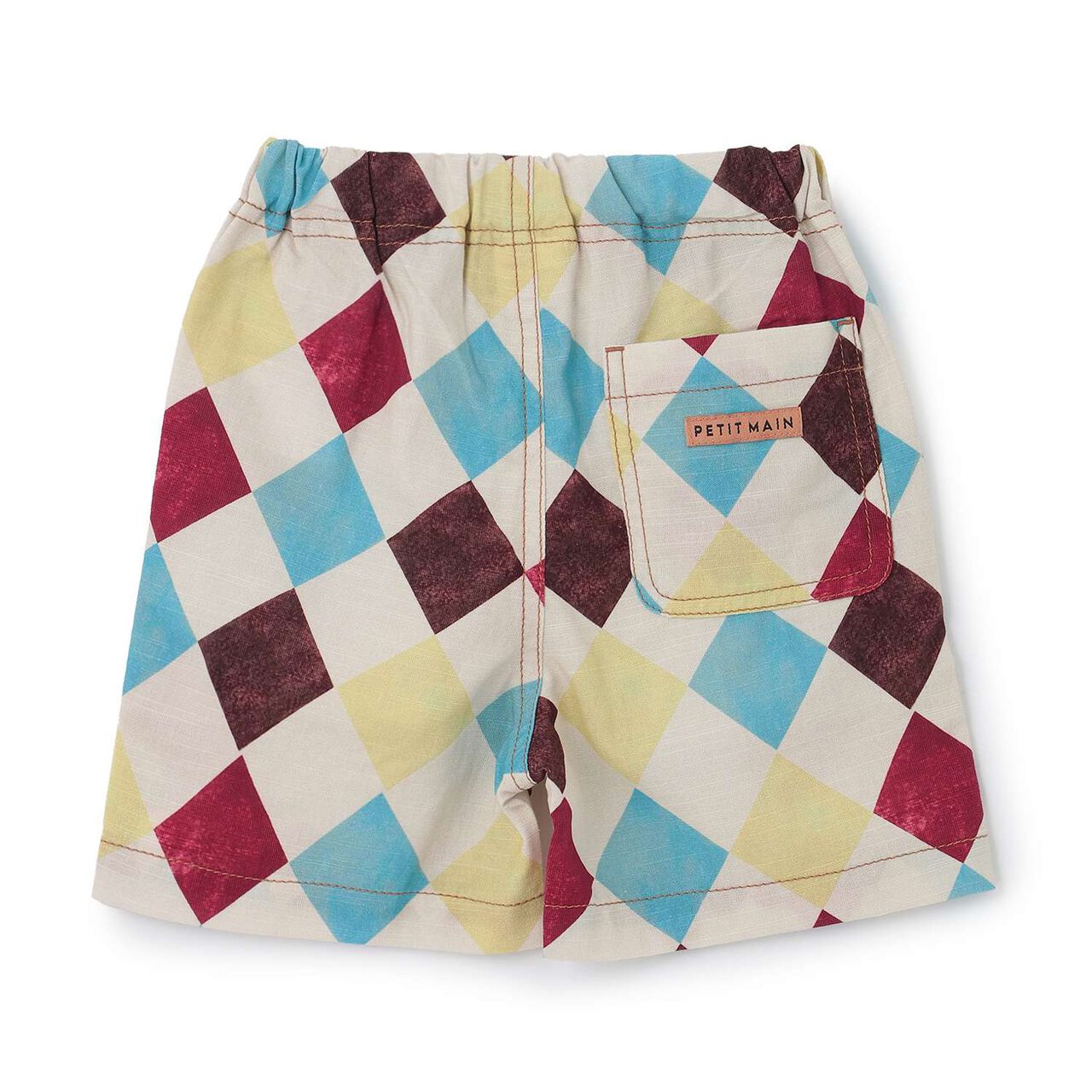 [Link] Cotton Rayon All-Over Pattern Half Shorts,Yellow, large image number 11