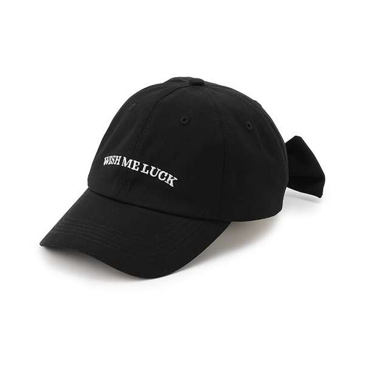 Back Ribbon Cap,Black, medium image number 0