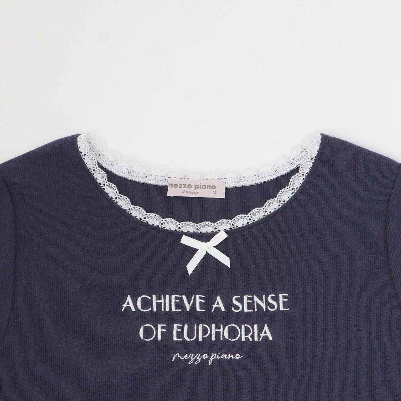 Shirt & Lace T-Shirt Set,Gray, large image number 3