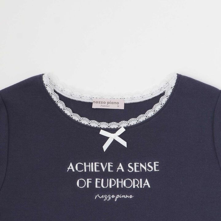 Shirt & Lace T-Shirt Set,Gray, medium image number 3