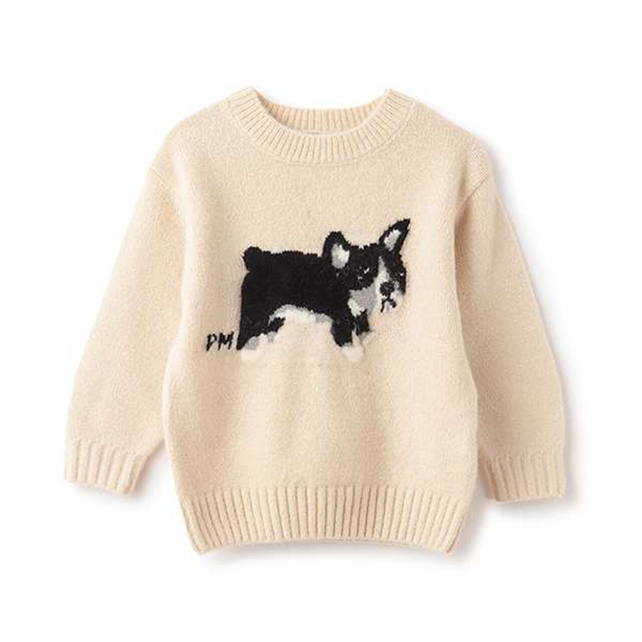 Fluffy and Soft Motif Knitwear,Ivory, large image number 16