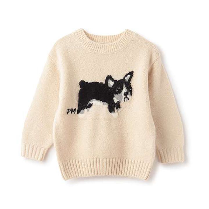 Fluffy and Soft Motif Knitwear,Ivory, medium image number 16