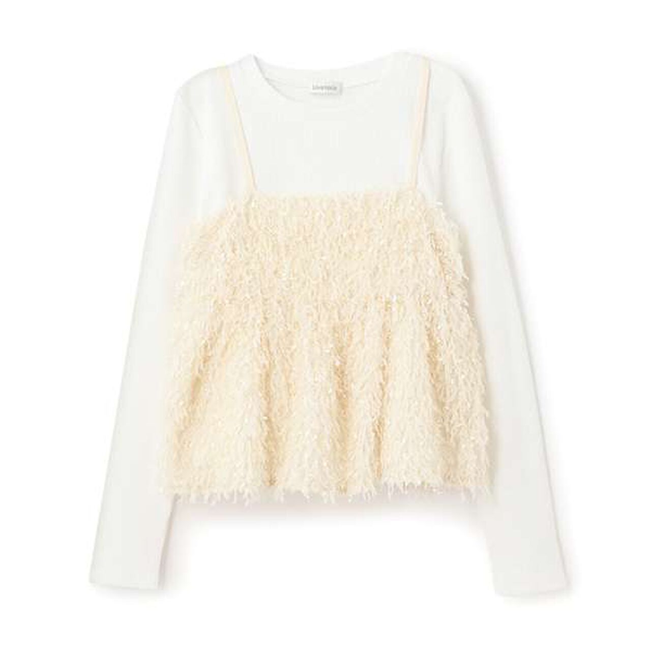 Feather Vest Inner Wear Set,Pink, large image number 11