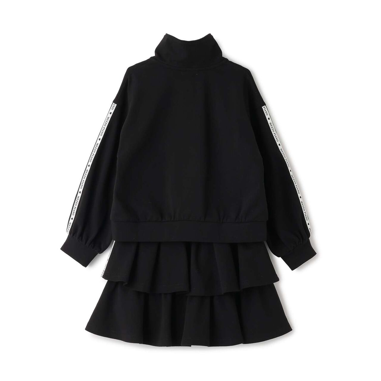 Half-Zip Pullover & Frill Skirt-Shorts Set,Lavender, large image number 3