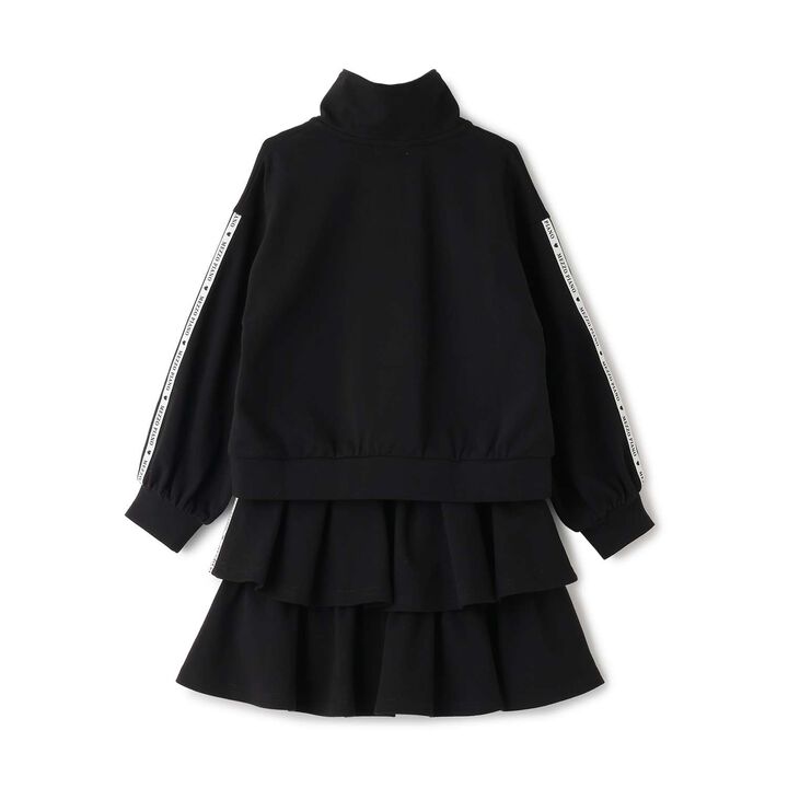 Half-Zip Pullover & Frill Skirt-Shorts Set,Lavender, medium image number 3