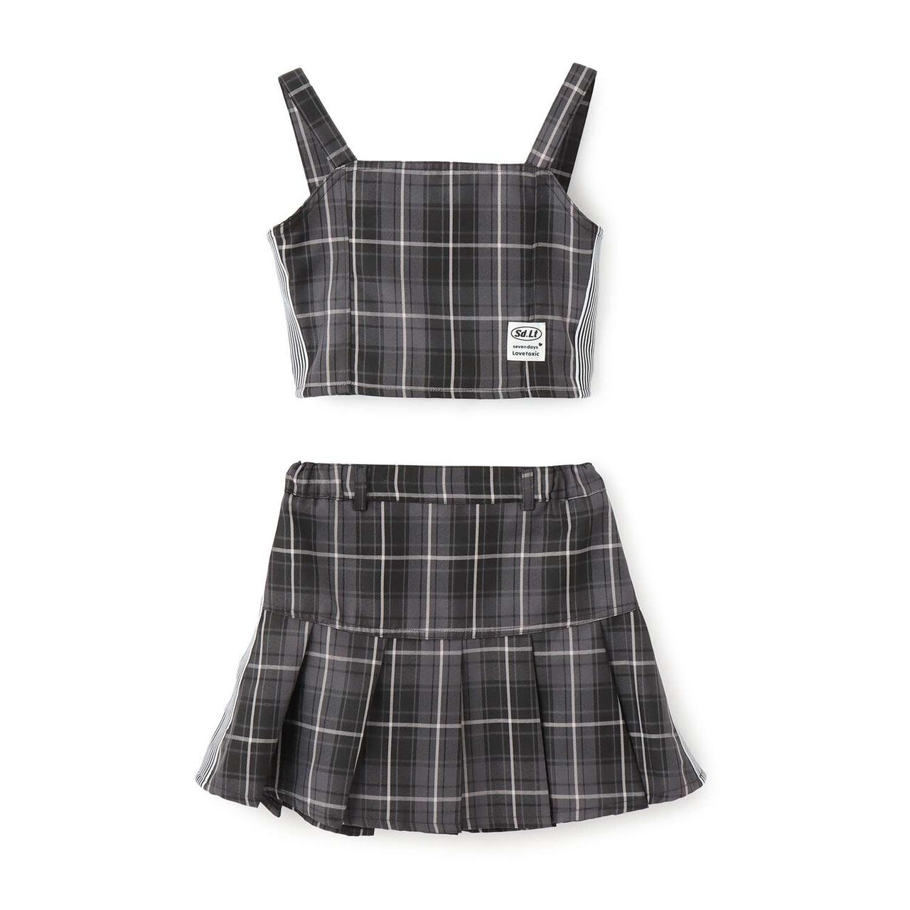 [7 Days] Side Line Camisole Set Up,Gray, large image number 10