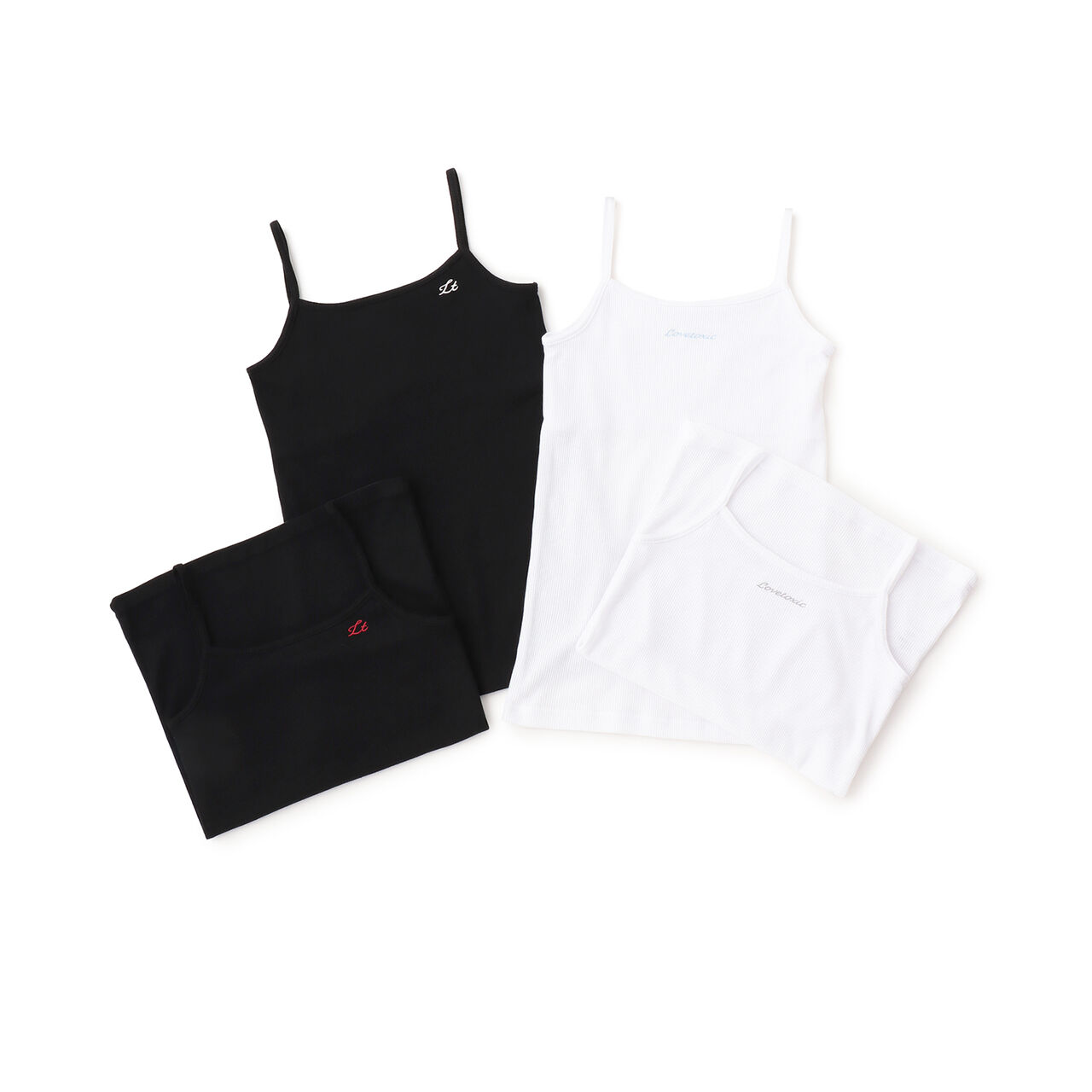 2-Piece Double Layer Camisole Set,Off white, large image number 7