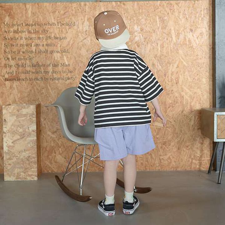 Non-Deforming Soft Cotton Oversized Stripe Print Rugby Shirt,Purple, medium image number 8