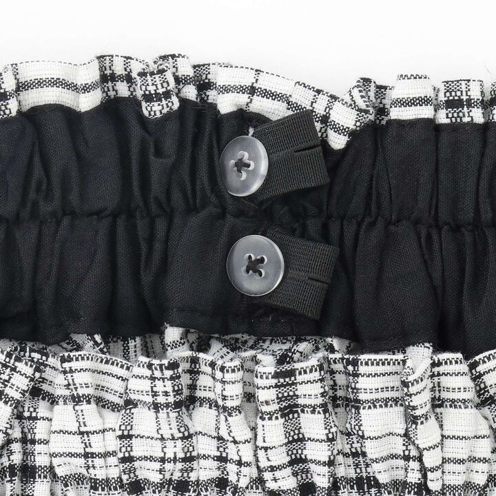 [130cm Available] Circular Skirt with Cool Touch Inner Pants Set,Off white, medium image number 4