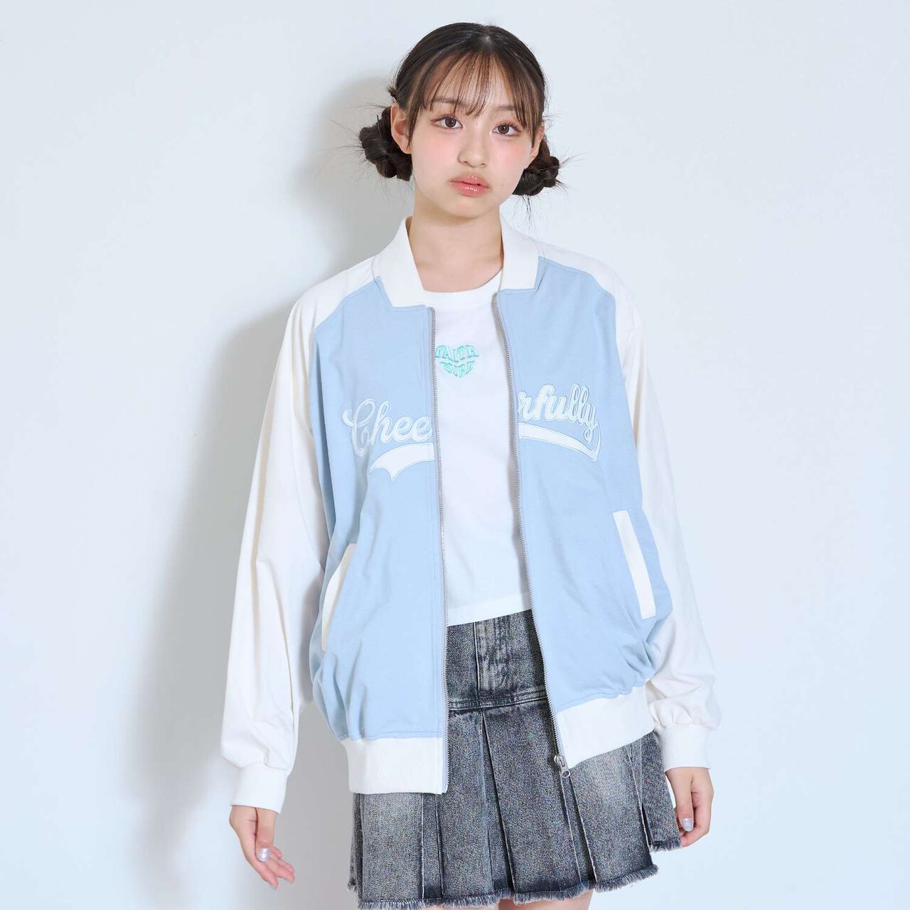 [High-Spec Outerwear] Varsity Jacket,Black, large image number 4