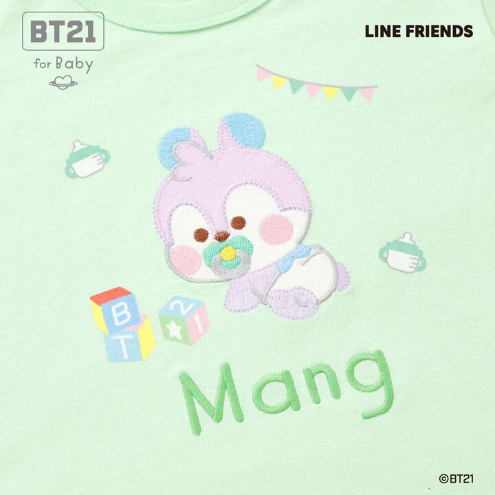 [BT21] Appliqu&eacute; Short Sleeve T-Shirt,Blue, medium image number 14