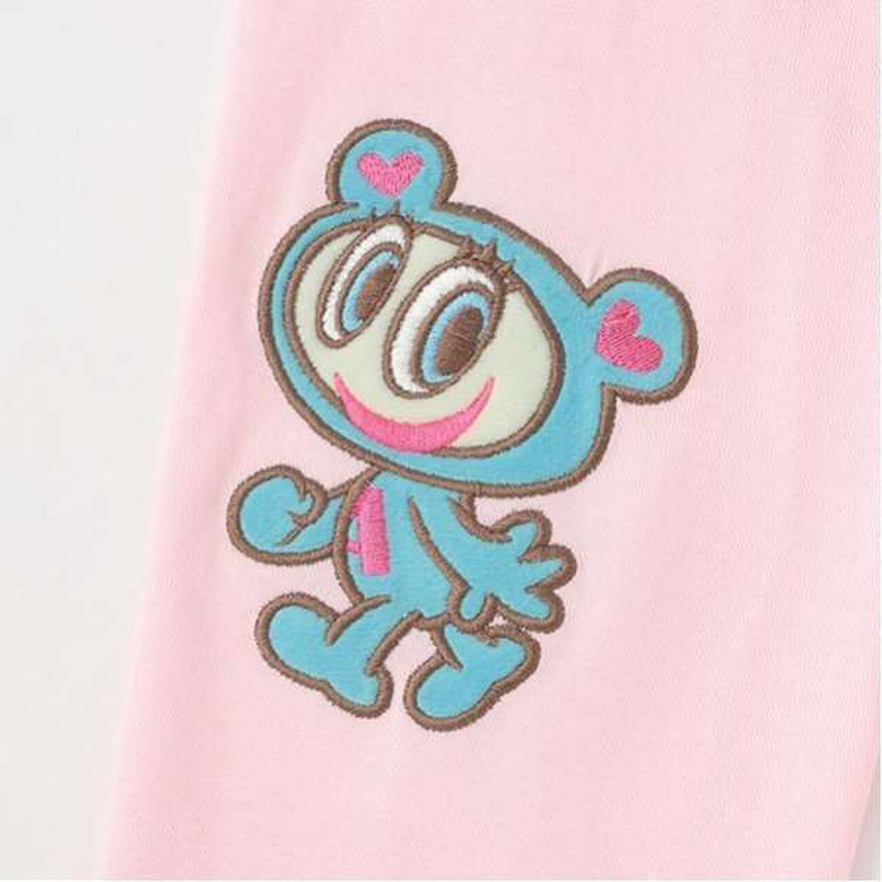 Mr. Nakamura Sleeve Applique T-Shirt,Pink, large image number 14