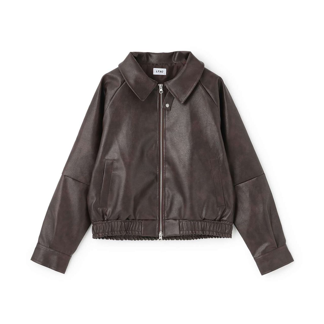 LTXC [Washable, Adjustable] Faux Leather Jacket,Black, large image number 9