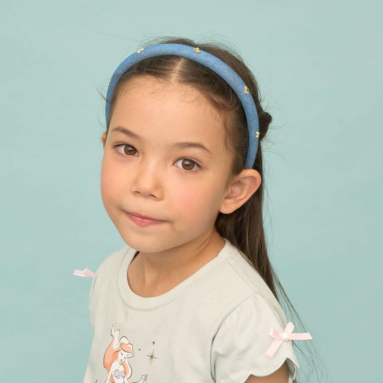 Ribbon Motif Headband,Blue, large image number 7