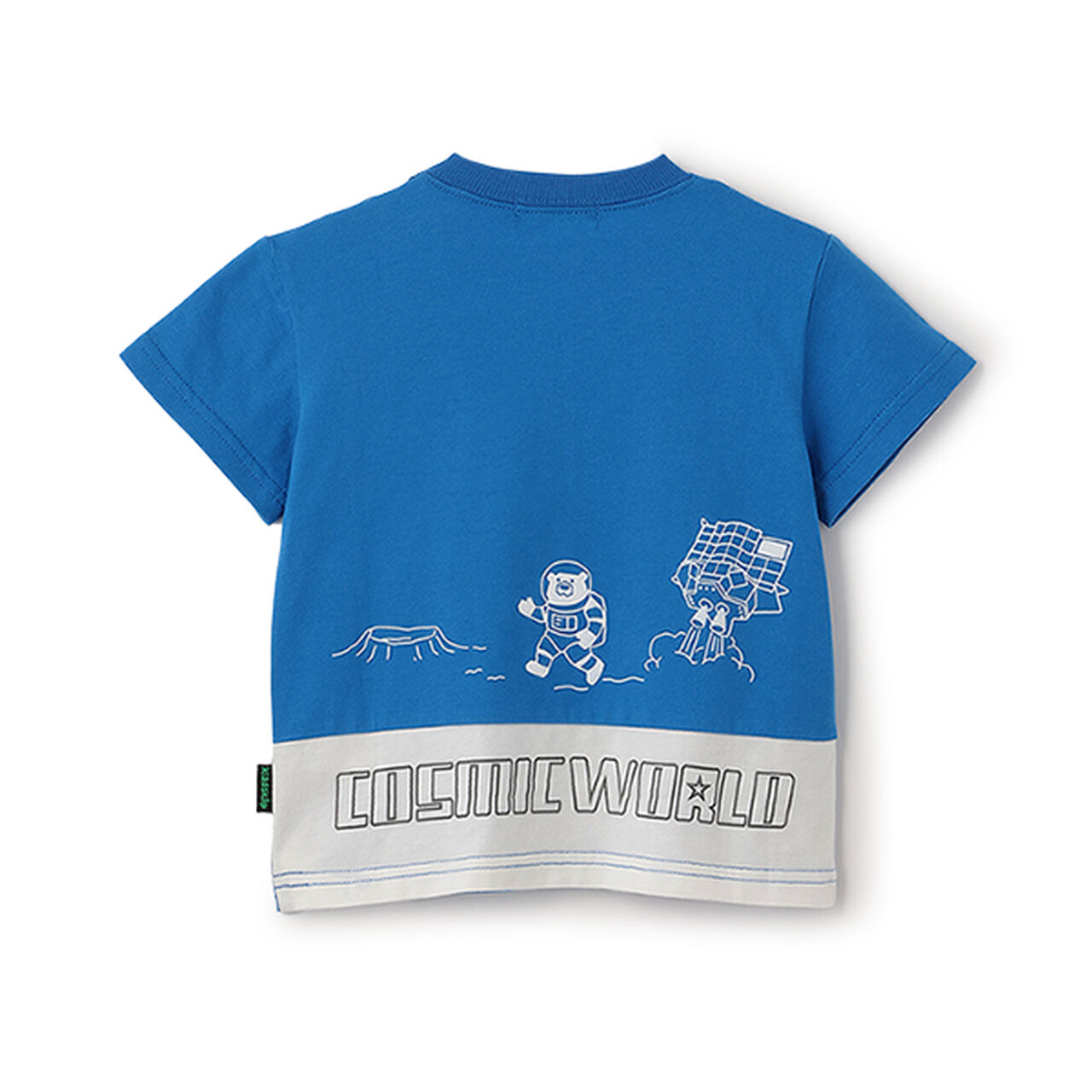 Chest Pocket Short Sleeve T-Shirt [JAXA LABEL],Blue, large image number 3