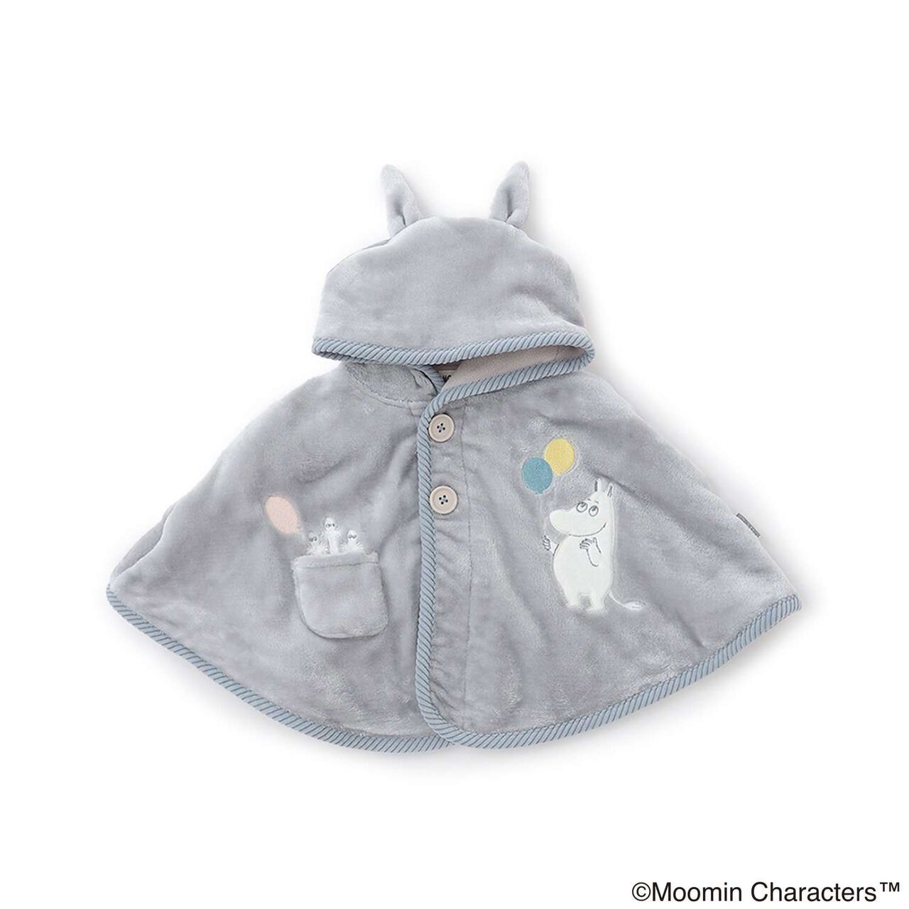 [MOOMIN] Balloon Moomin Cape,Light gray, large image number 0