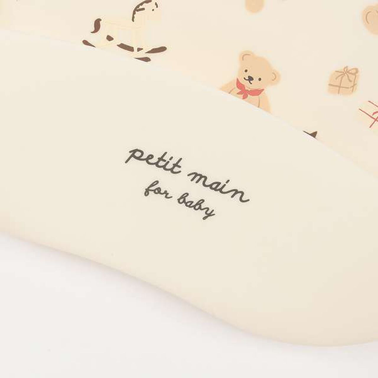 Silicone Feeding Bib,Ivory, large image number 4