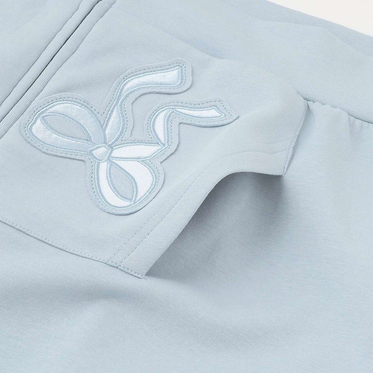 Ribbon Appliqué Double Zip Parka,Ivory, large image number 4