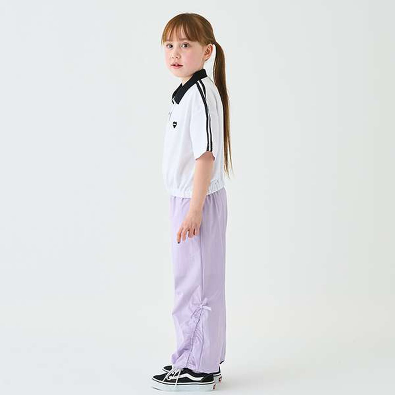 Water-Repellent Drawstring Pants,Lavender, large image number 11