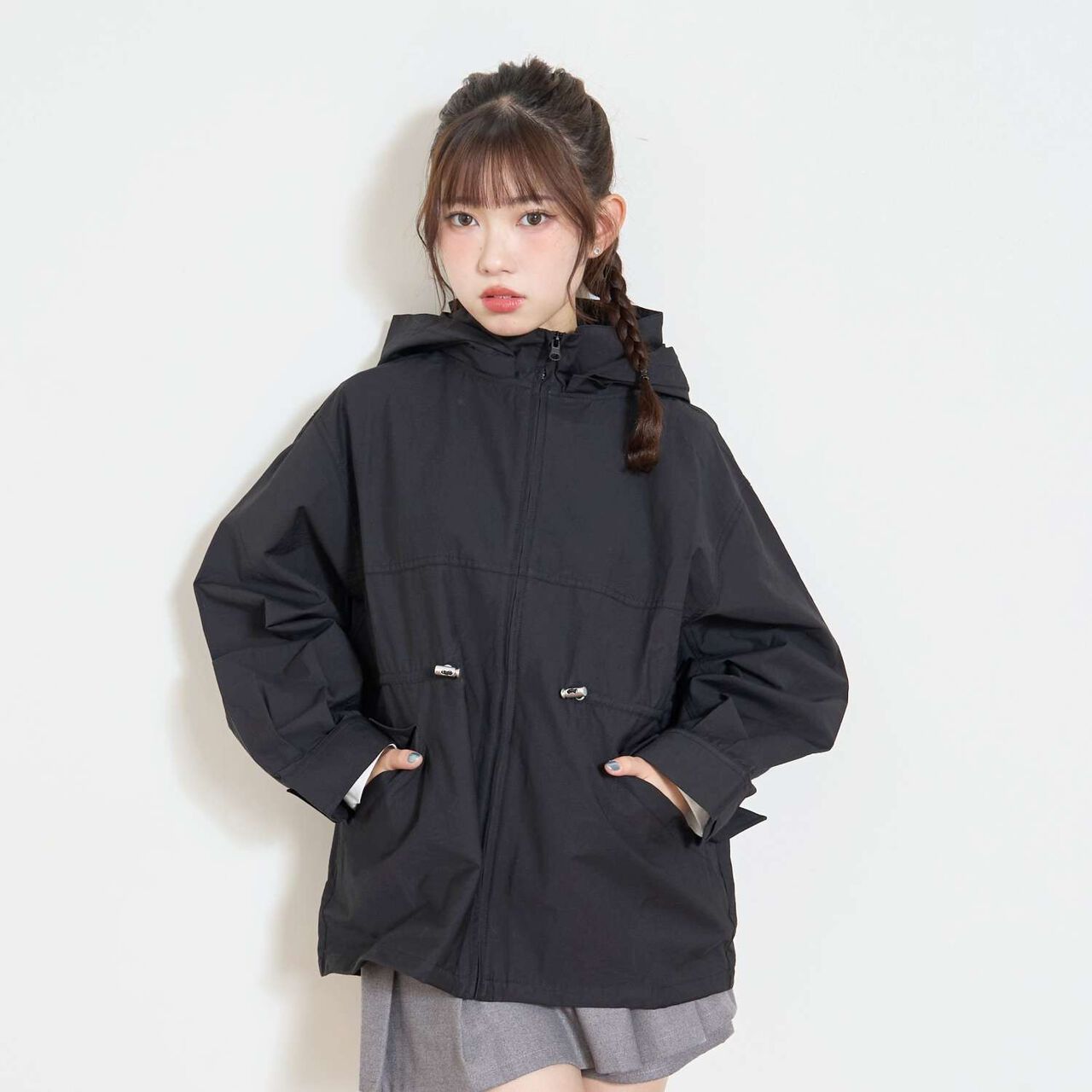 Water-Repellent Mountain Parka,Black, large image number 6
