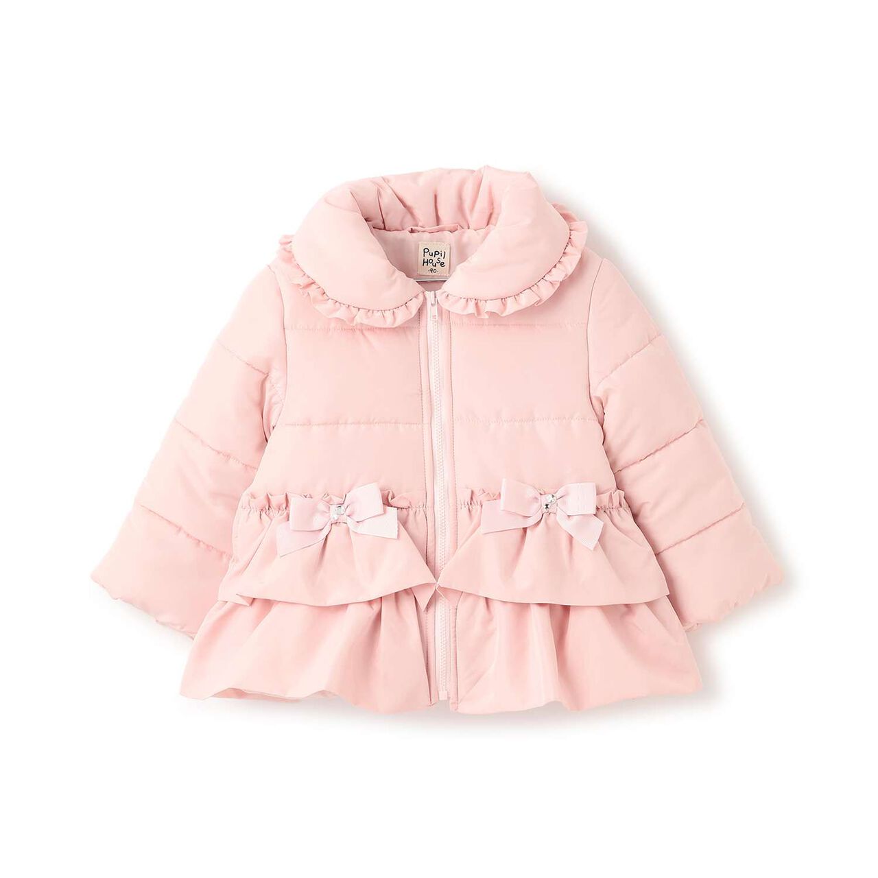 Padded Peplum Blouson,Pink, large image number 10