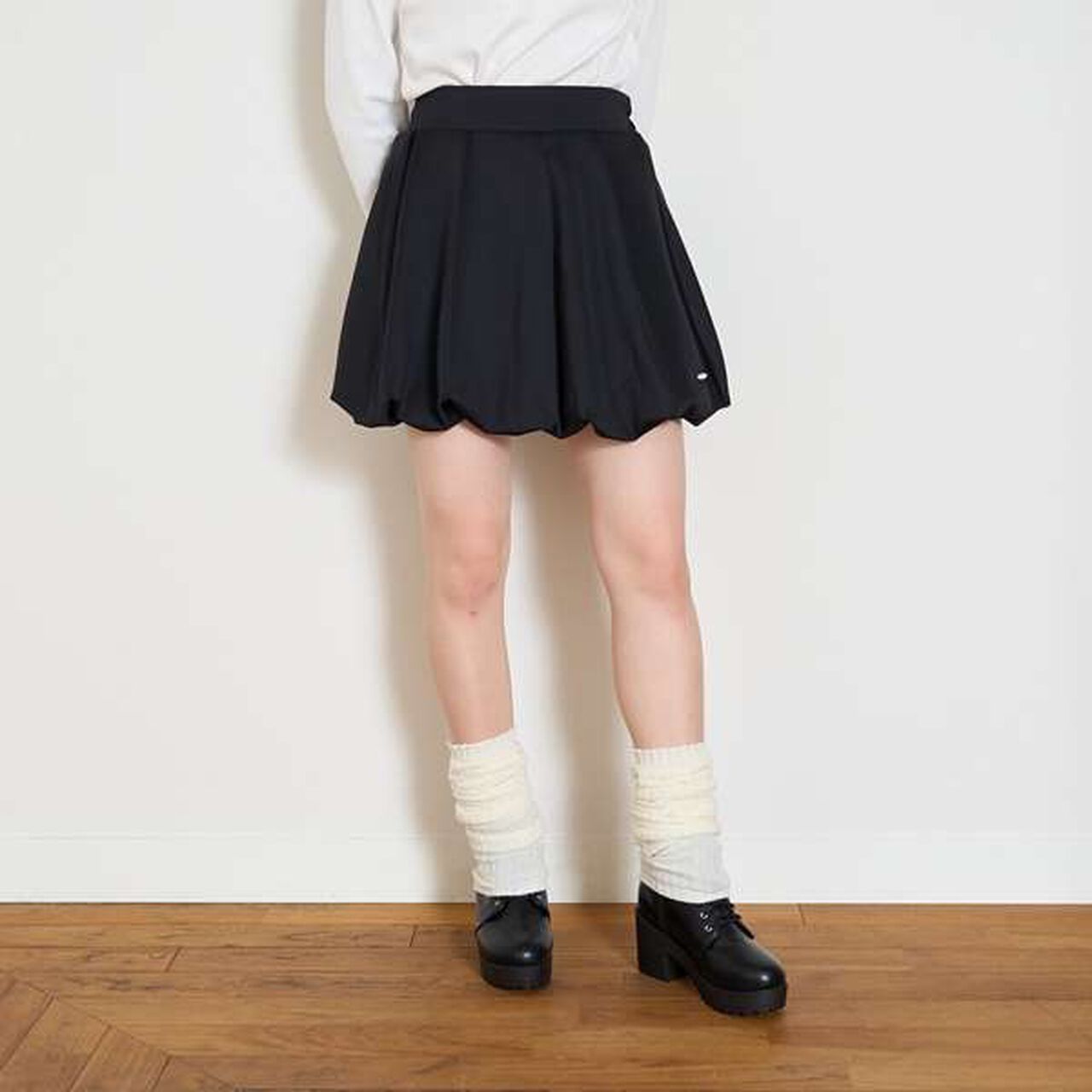 Cardboard Balloon Skirt,Black, large image number 0