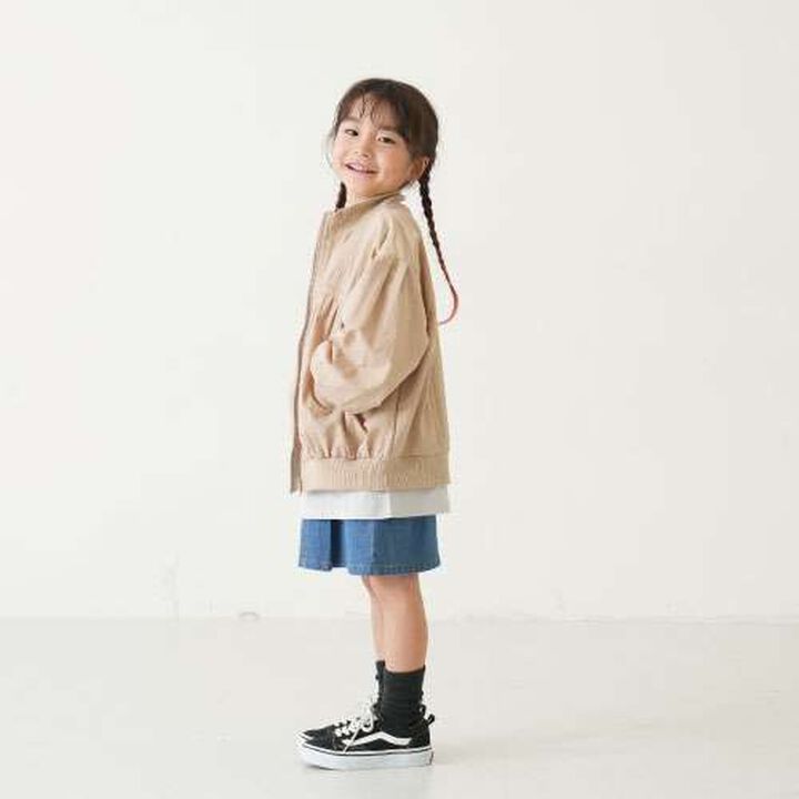 Light Gathered Bomber Jacket,Beige, medium image number 1