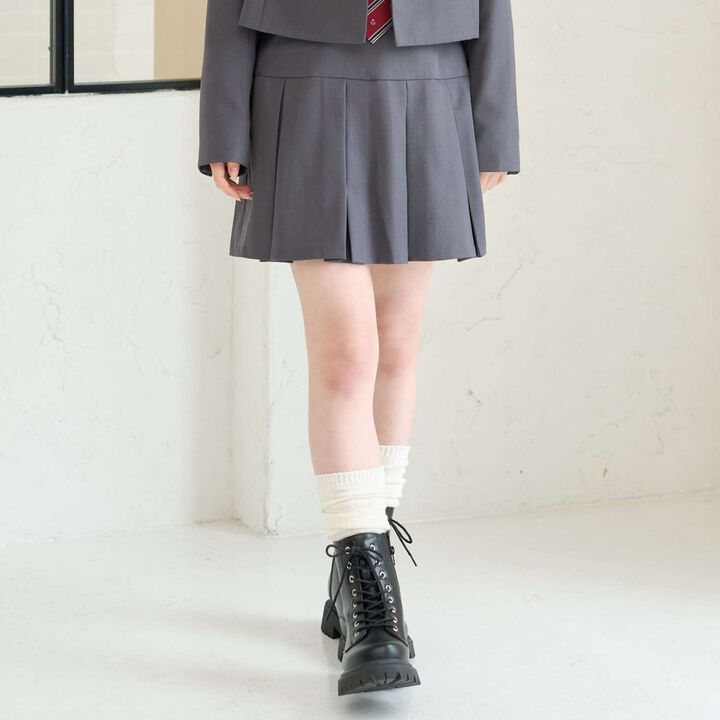 [Graduation & Ceremony Freshers] Box Pleated Skirt-Pants,, medium