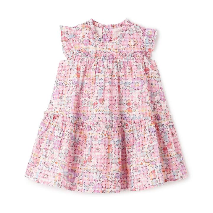 [Parent-Child Matching] Betsy Check One-Piece Dress,Pink, medium