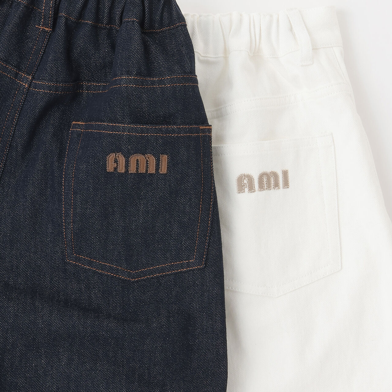 [AMI] Denim Shorts,Navy, large image number 7