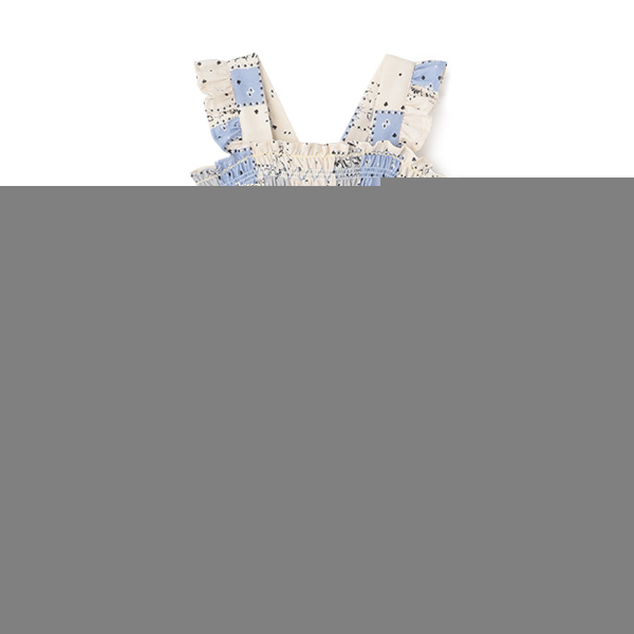 [Link] All-Over Pattern Shirred One-Piece Dress (Kids Size),Light beige, large image number 20