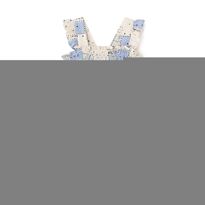 [Link] All-Over Pattern Shirred One-Piece Dress (Kids Size),Light beige, medium image number 20