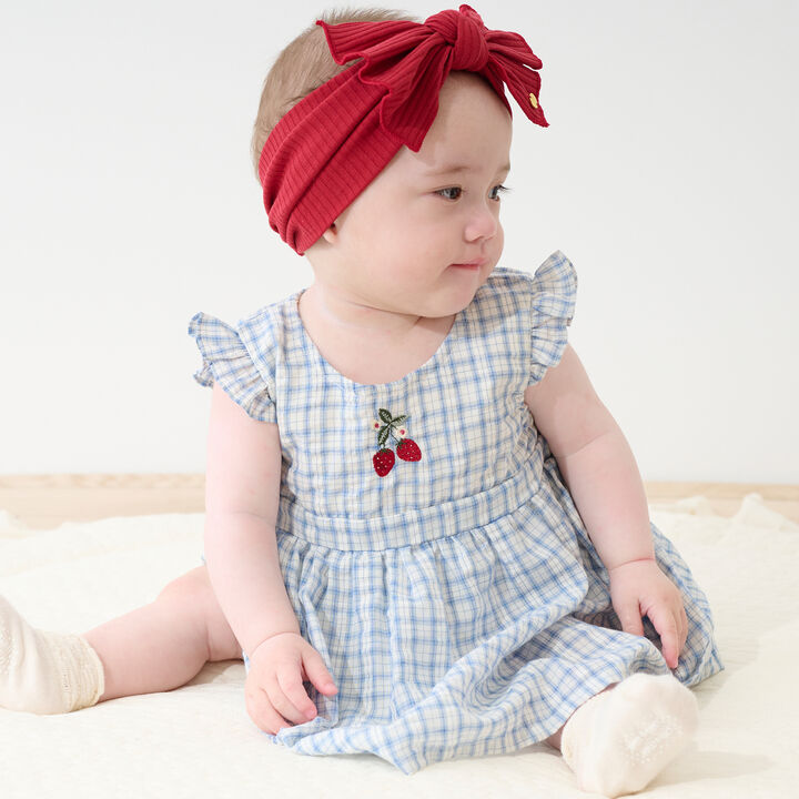 [Web Exclusive] Checkered Romper Dress / E,, medium