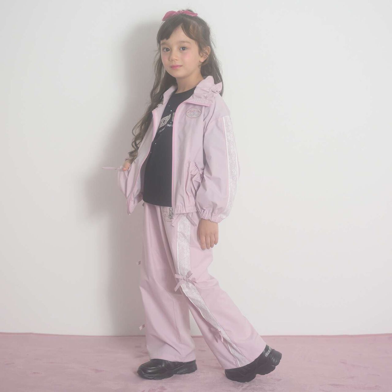 Ribbon Shaka Pants [Water-Repellent Finish],Pink, large image number 2