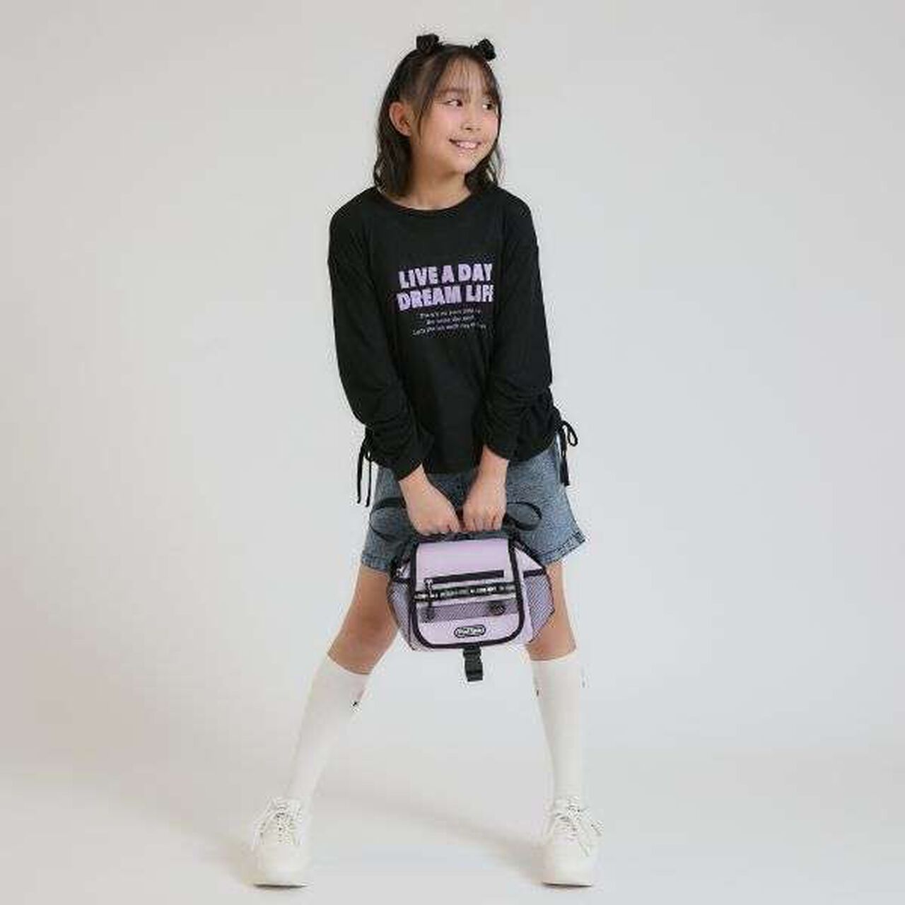 Logo Tape Shoulder,Lavender, large image number 13