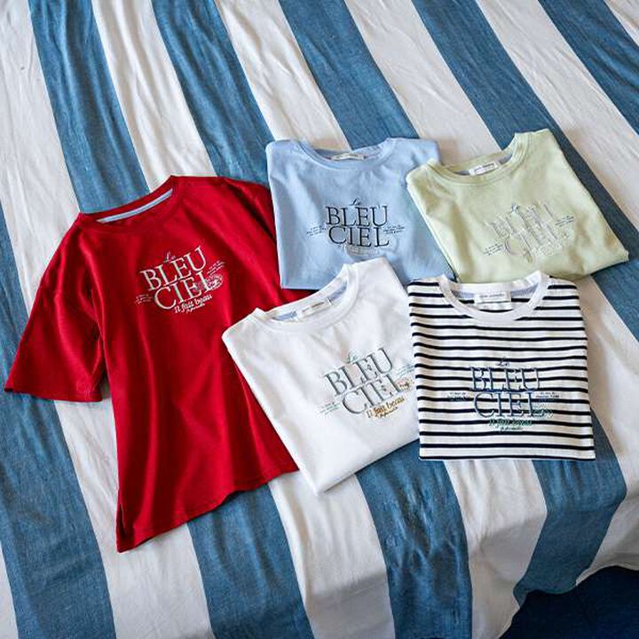 [GOOD PRICE] French Logo T-Shirt,Navy, medium image number 18