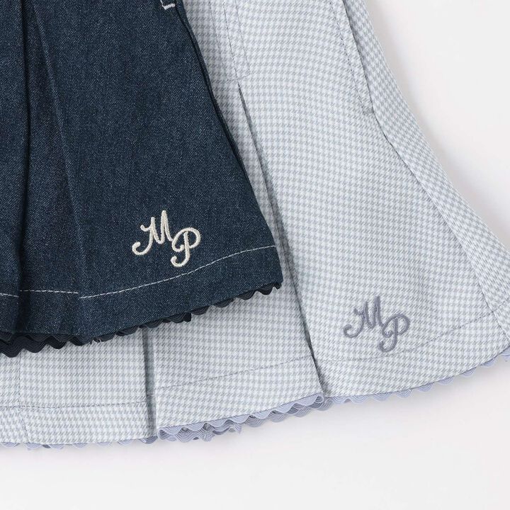 [Restock of Popular Item] Detachable Pocket Skirt with Zipper Front,Sax blue, medium image number 7