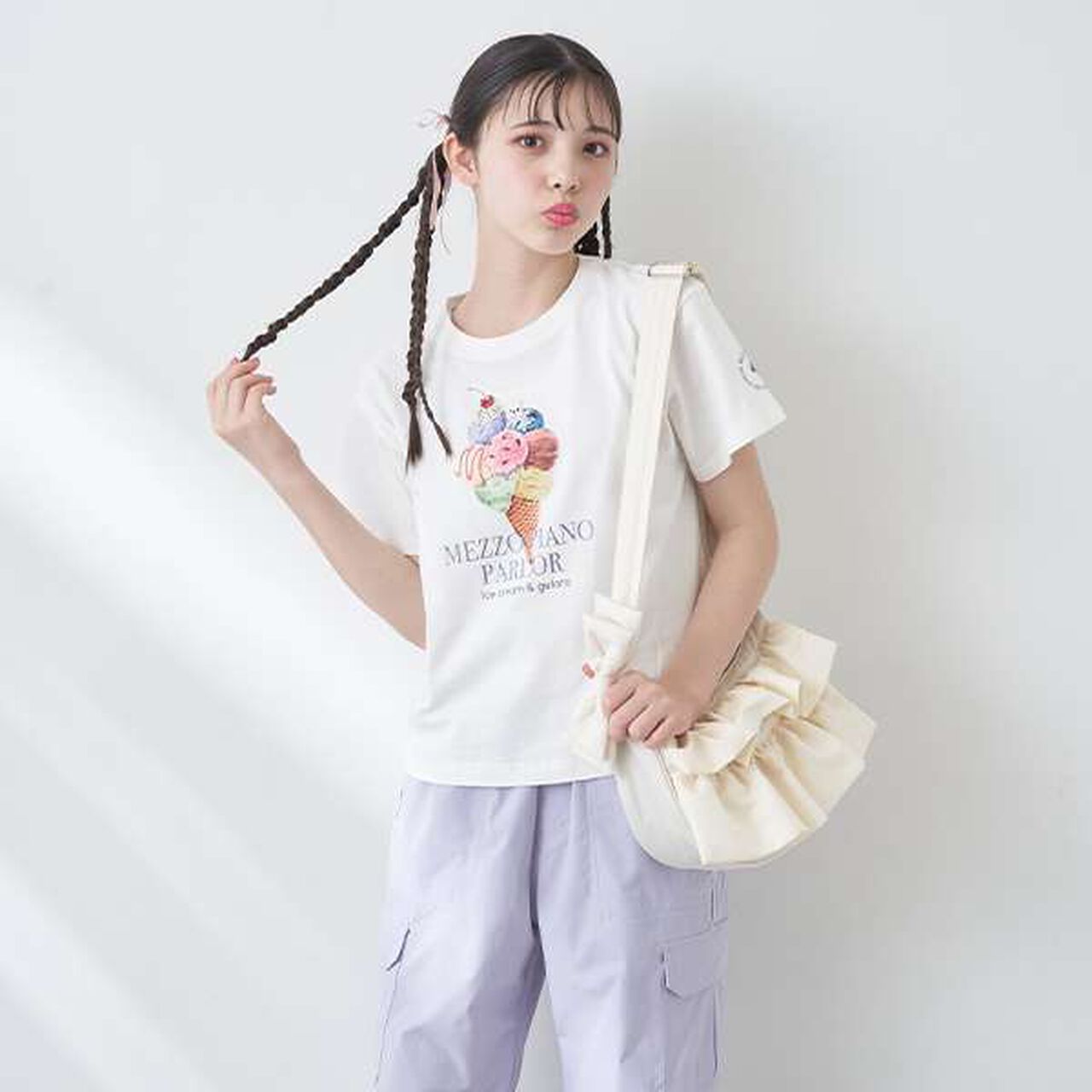 [GOOD PRICE] Greedy Ice Cream T-Shirt,Light pink, large image number 6
