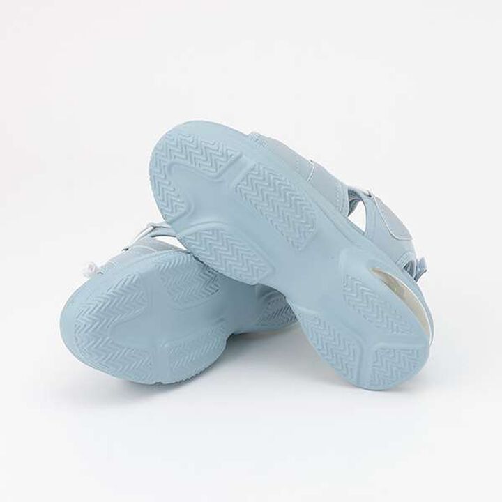 Drawstring Platform Sandals,Sax blue, medium image number 10