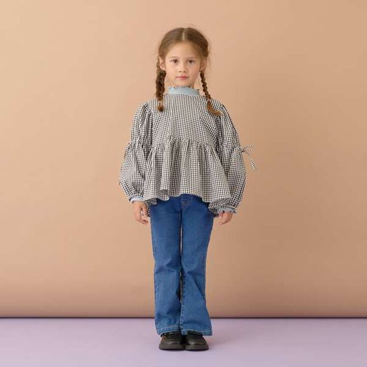 Voluminous Peplum Blouse,Brown, medium image number 4