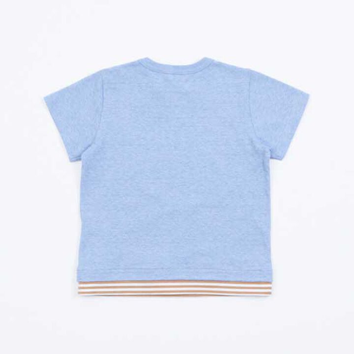 Gorilla Embroidery Short Sleeve T-Shirt (80-90),Blue, medium image number 2