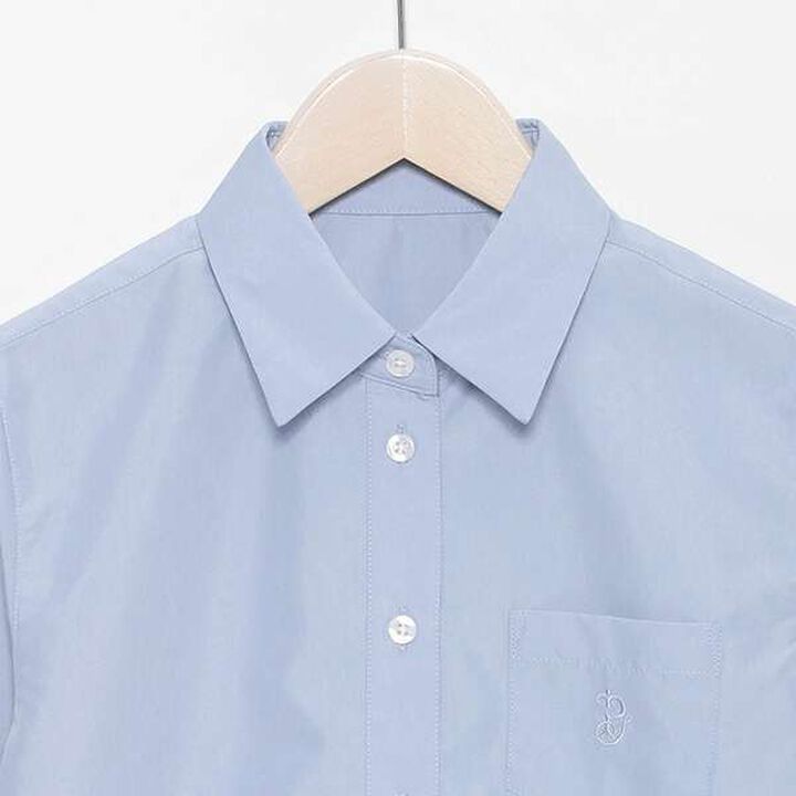 *Collar Long-Sleeve Shirt,Blue, medium image number 2
