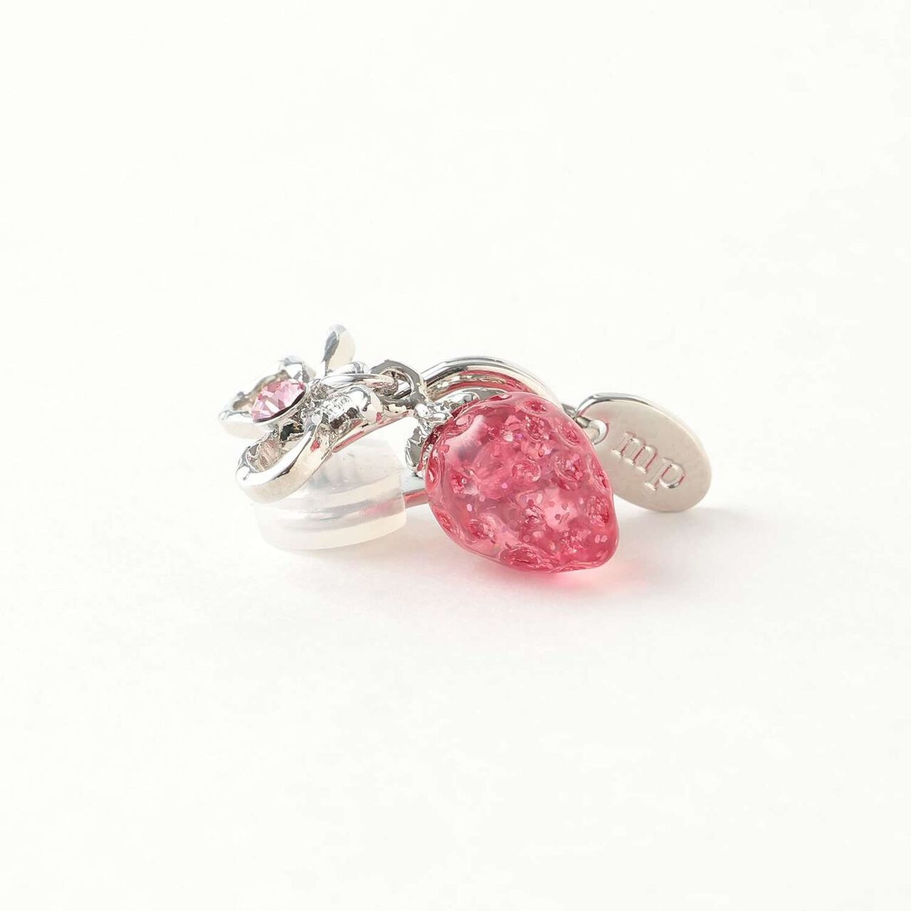 [Liquem] Strawberry Ribbon Earrings,Pink, large image number 2
