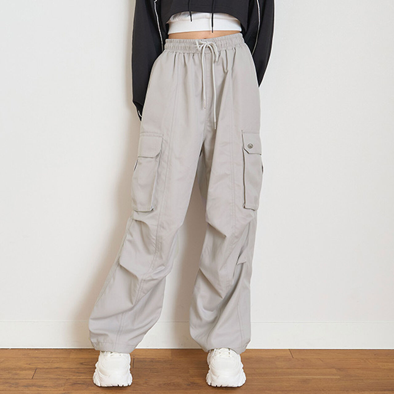 LTXC - Drawstring Cargo Pants,Ivory, large image number 23