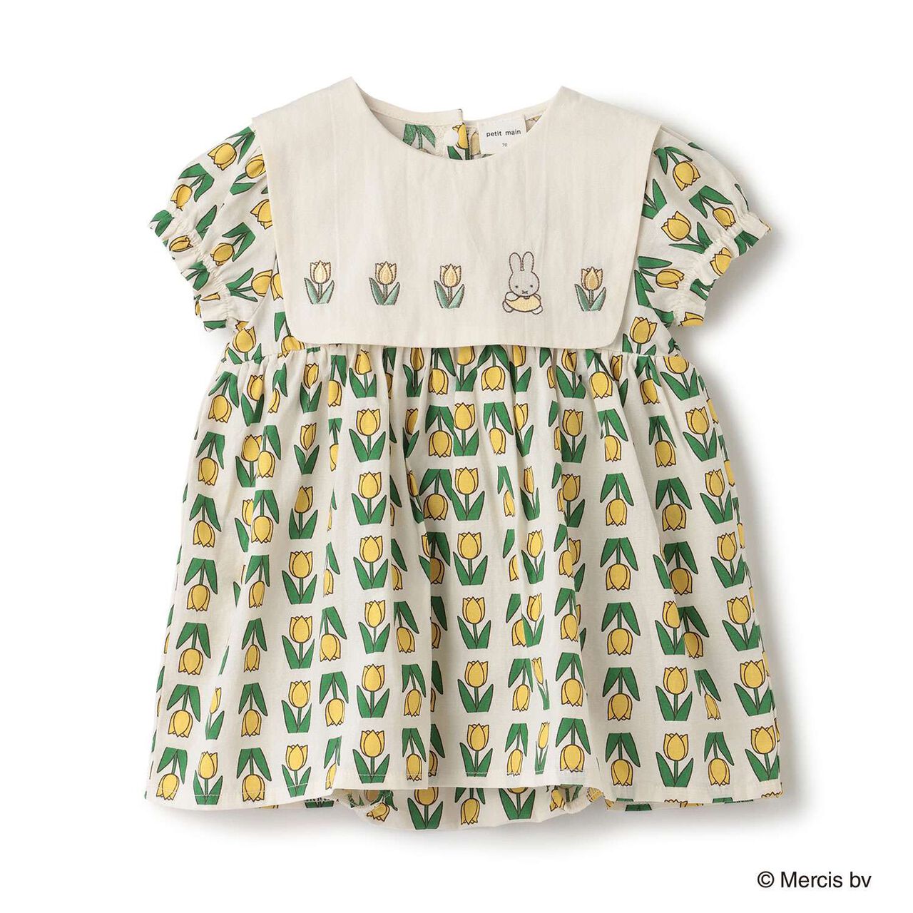 [miffy] Tulip Pattern Romper,Yellow, large image number 0