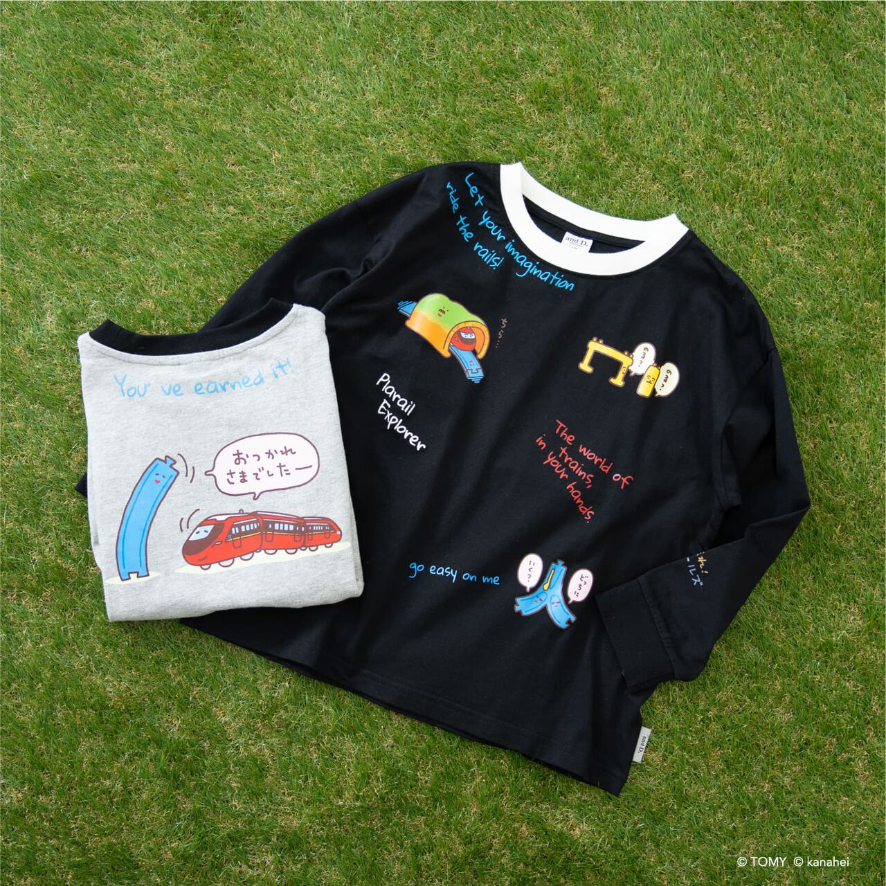 Gather! Plarails Icon Long Sleeve T-Shirt,Top gray, large image number 9