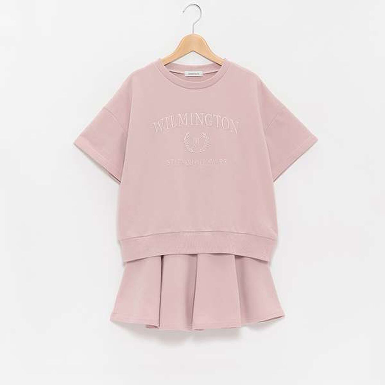 Flared Skirt Set,Black, large image number 6